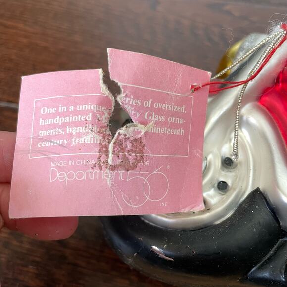 Dept 56 Harley Davidson Motorcycle Ornament Large Handblown Glass Collectible - Picture 14 of 16